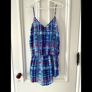 Forever 21 blue/purple/white lightweight dress L